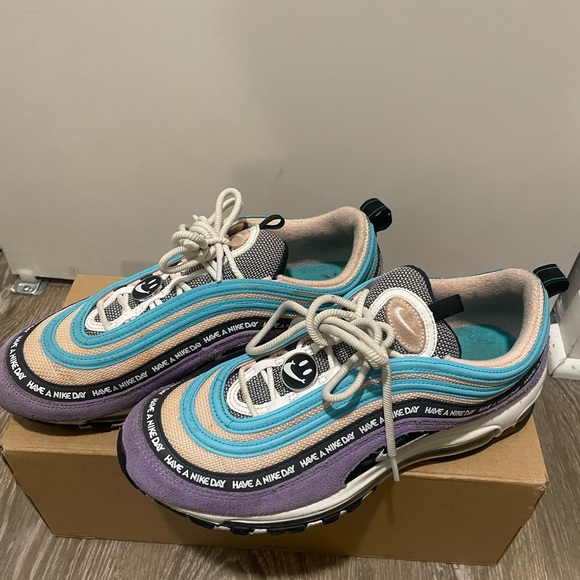 Nike Shoes | Nike Airmax 97S Have A Nike Day | Color: Purple | Size: 8 | Emma91800's Closet